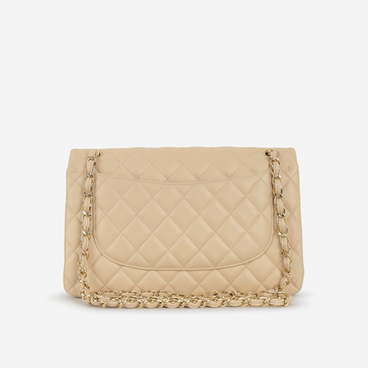 Chanel Classic Jumbo Double Flap - Beige Lambskin | Gold Hardware