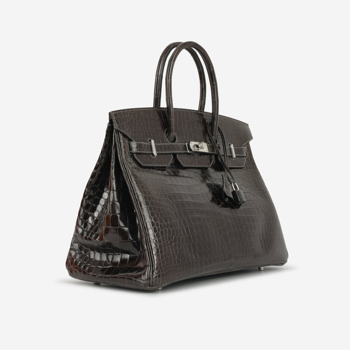 Hermès Birkin 35 - Graphite Crocodile Porosus | Palladium Hardware