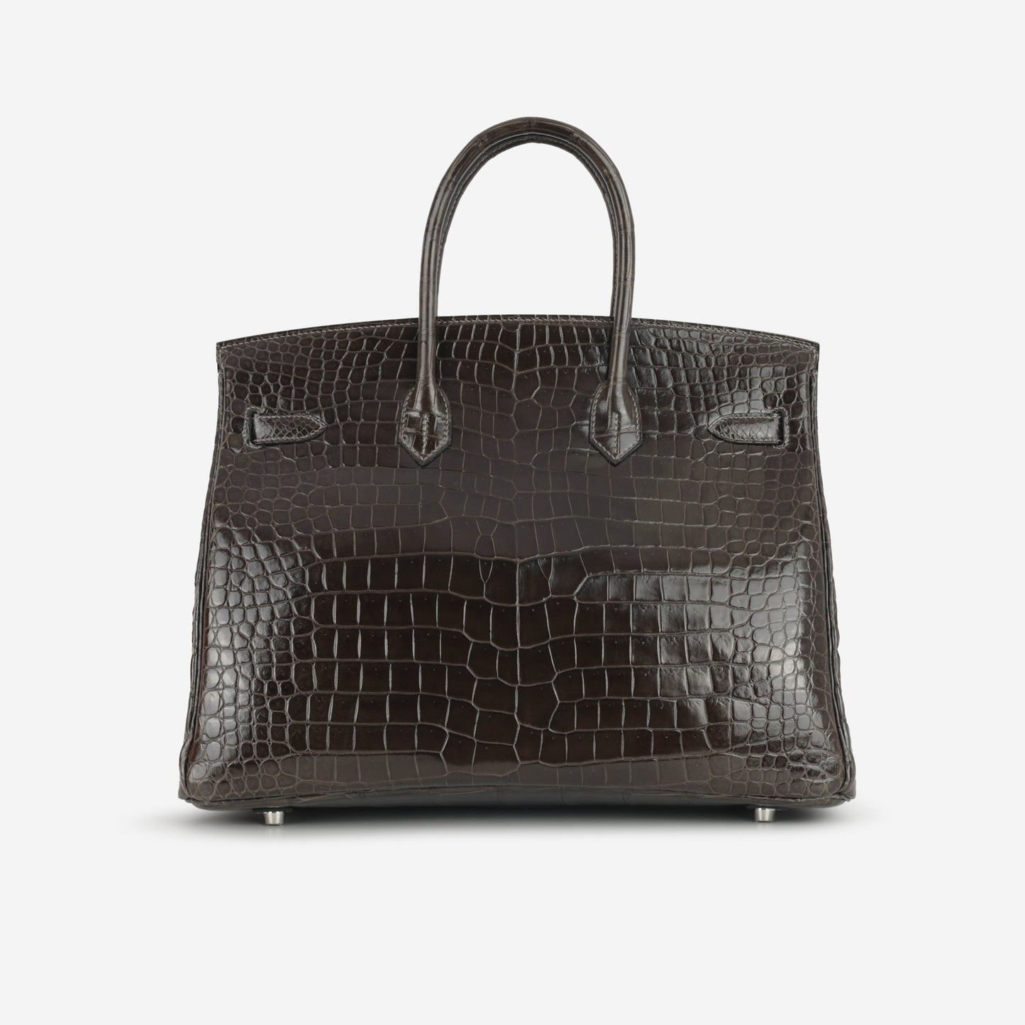 Hermès Birkin 35 - Graphite Crocodile Porosus | Palladium Hardware