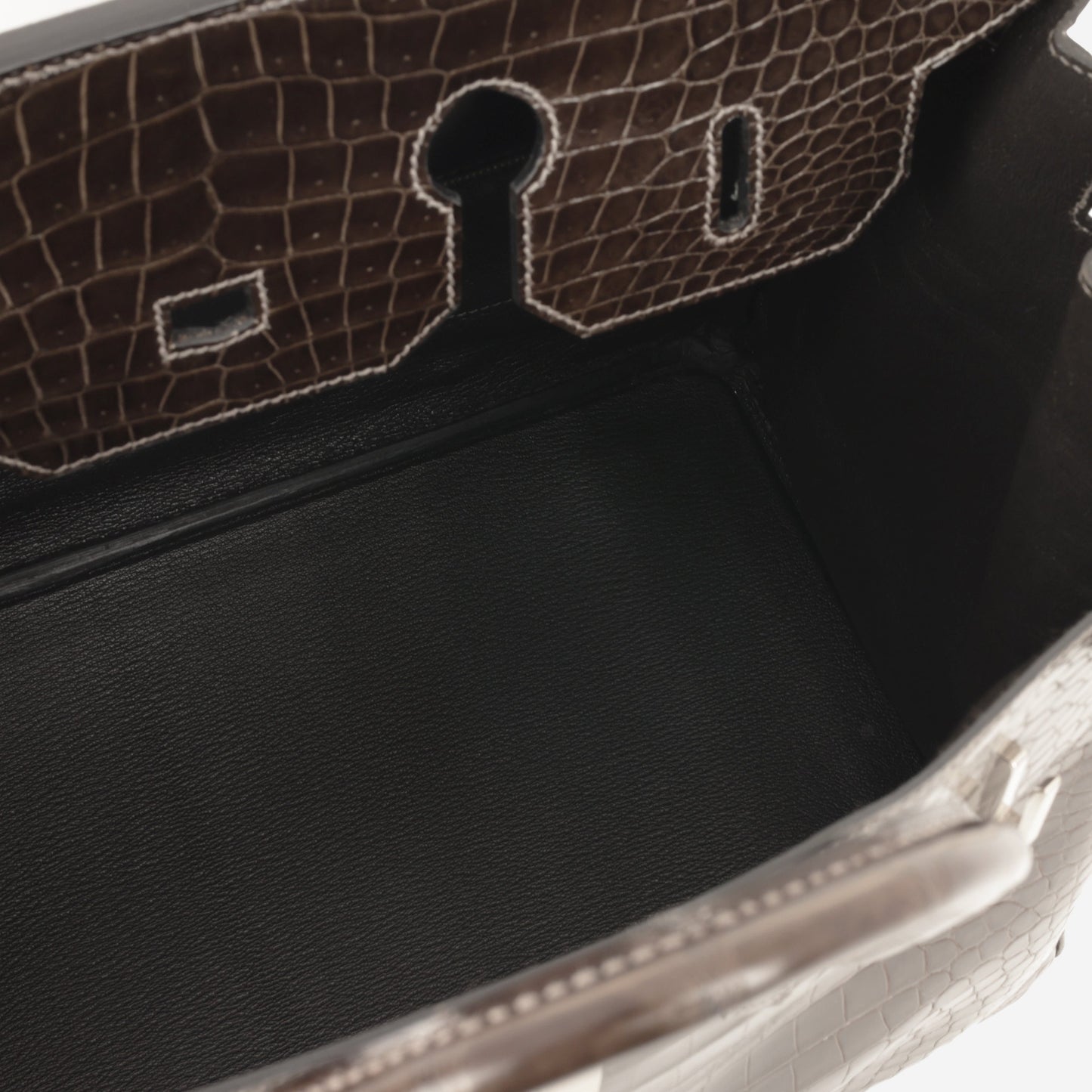 Hermès Birkin 35 - Graphite Crocodile Porosus | Palladium Hardware