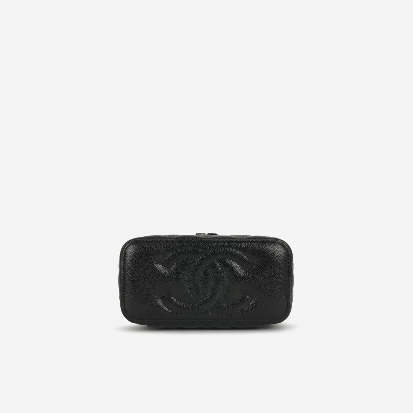 Chanel Small Vanity on Chain - Black Caviar | Champagne Gold Hardware