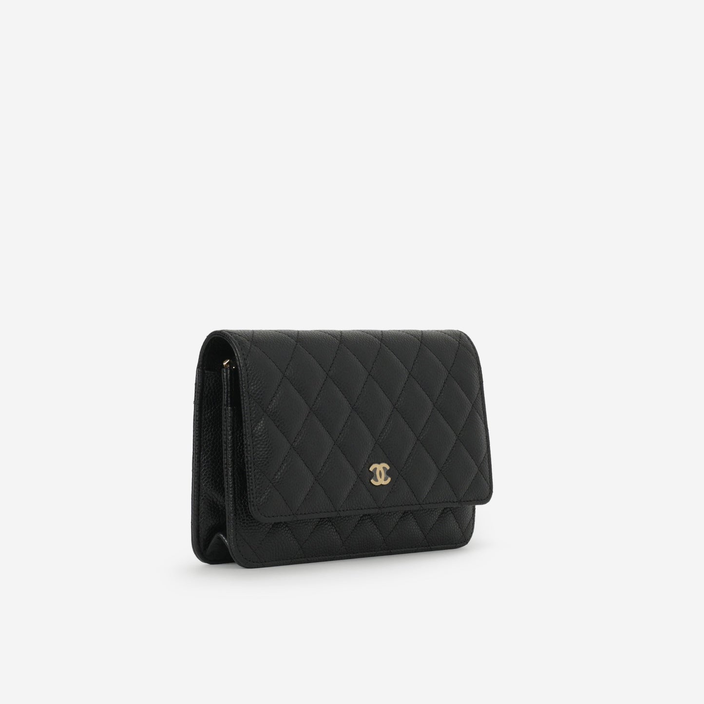 Chanel Classic Wallet on Chain - Black Caviar | Gold Hardware