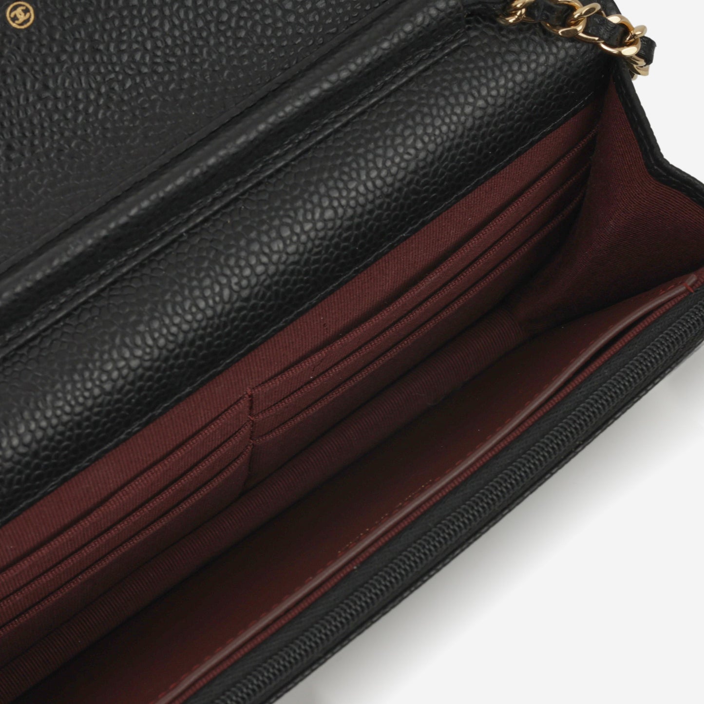 Chanel Classic Wallet on Chain - Black Caviar | Gold Hardware