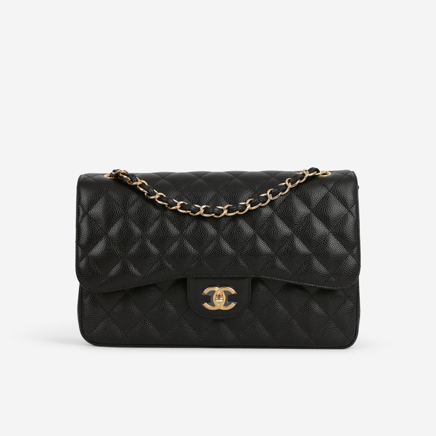 Chanel Classic Jumbo Double Flap - Black Caviar | Gold Hardware