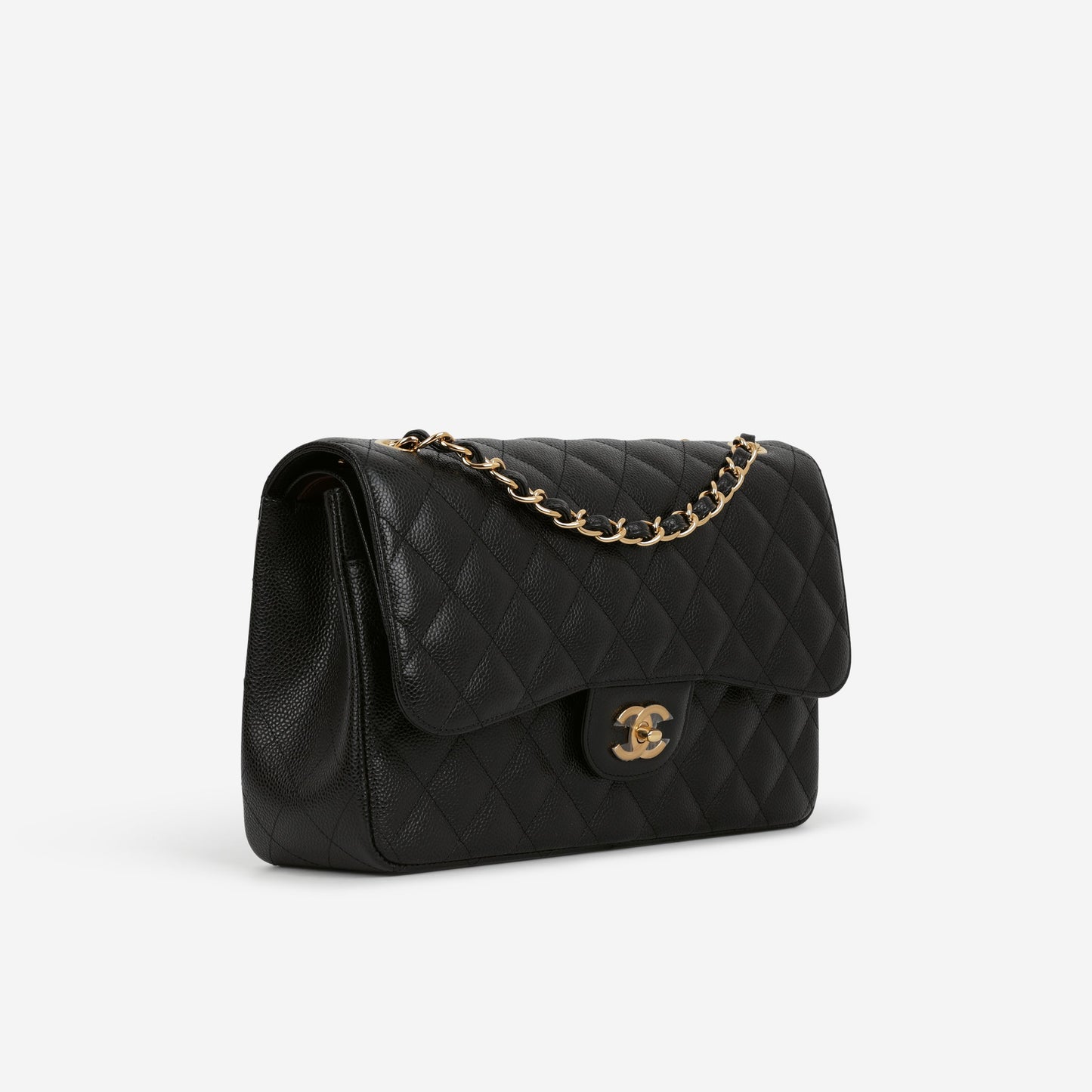Chanel Classic Jumbo Double Flap - Black Caviar | Gold Hardware