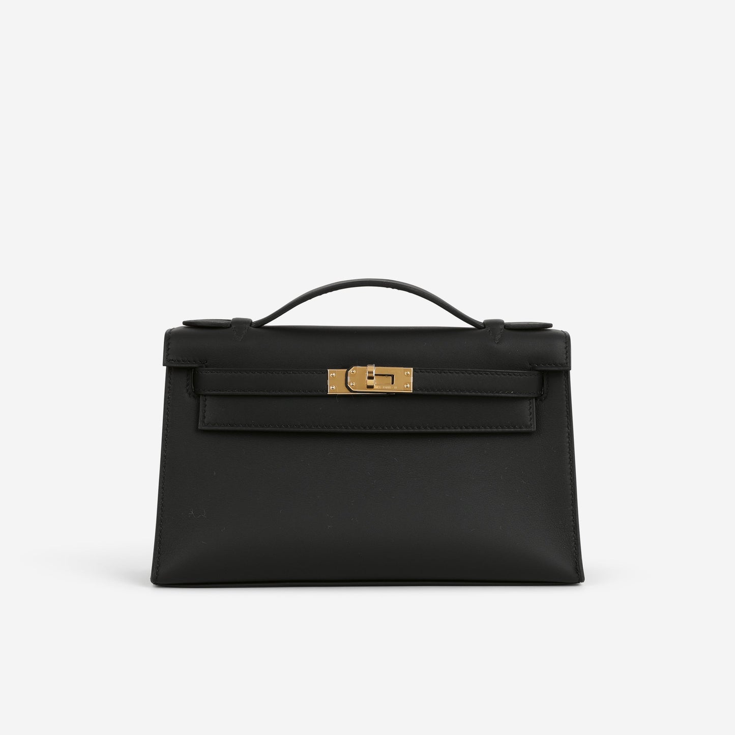 Hermès Kelly Pochette - Black Swift | Gold Hardware