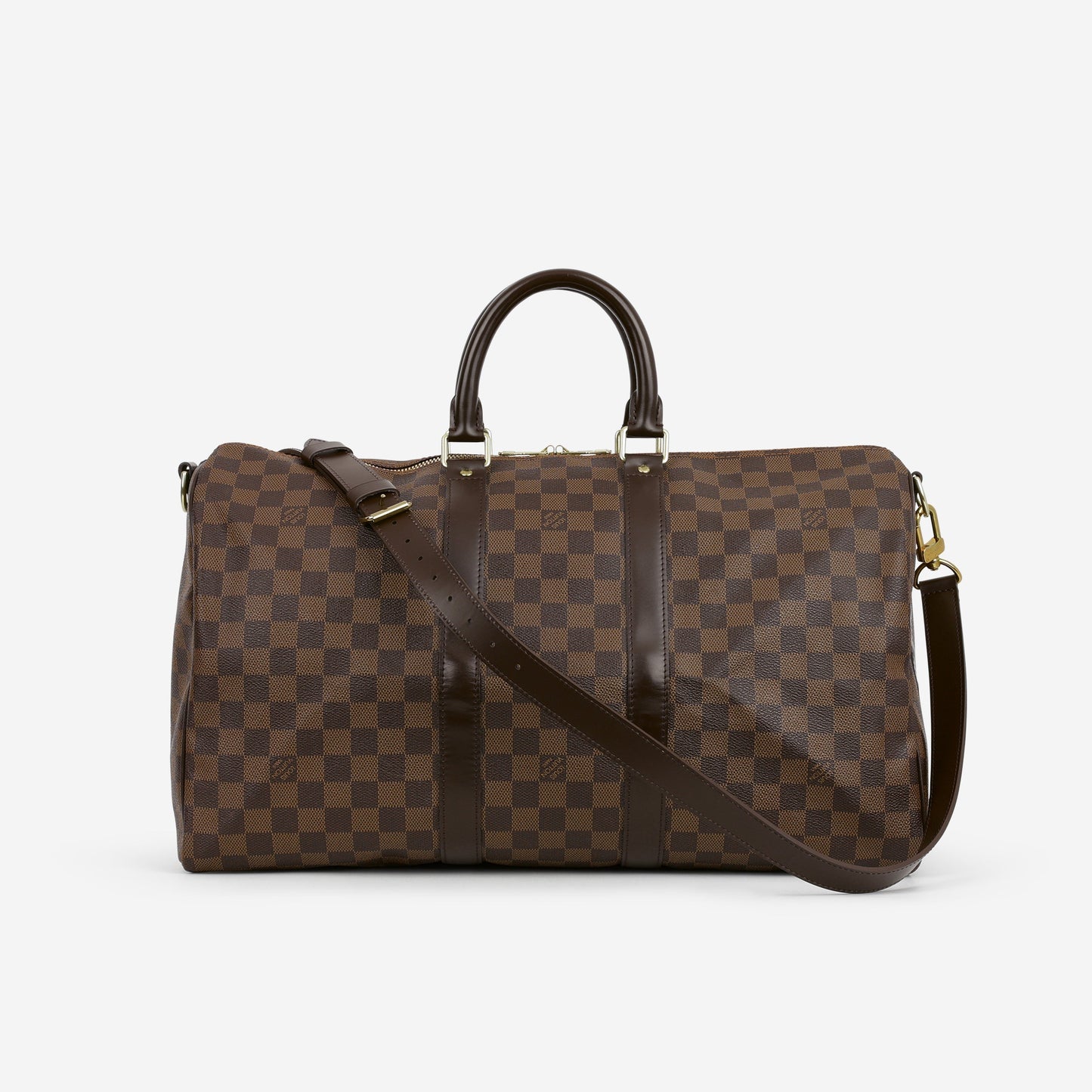 Louis Vuitton Keepall Bandoulière 45 - Damier Ebene | Gold Hardware