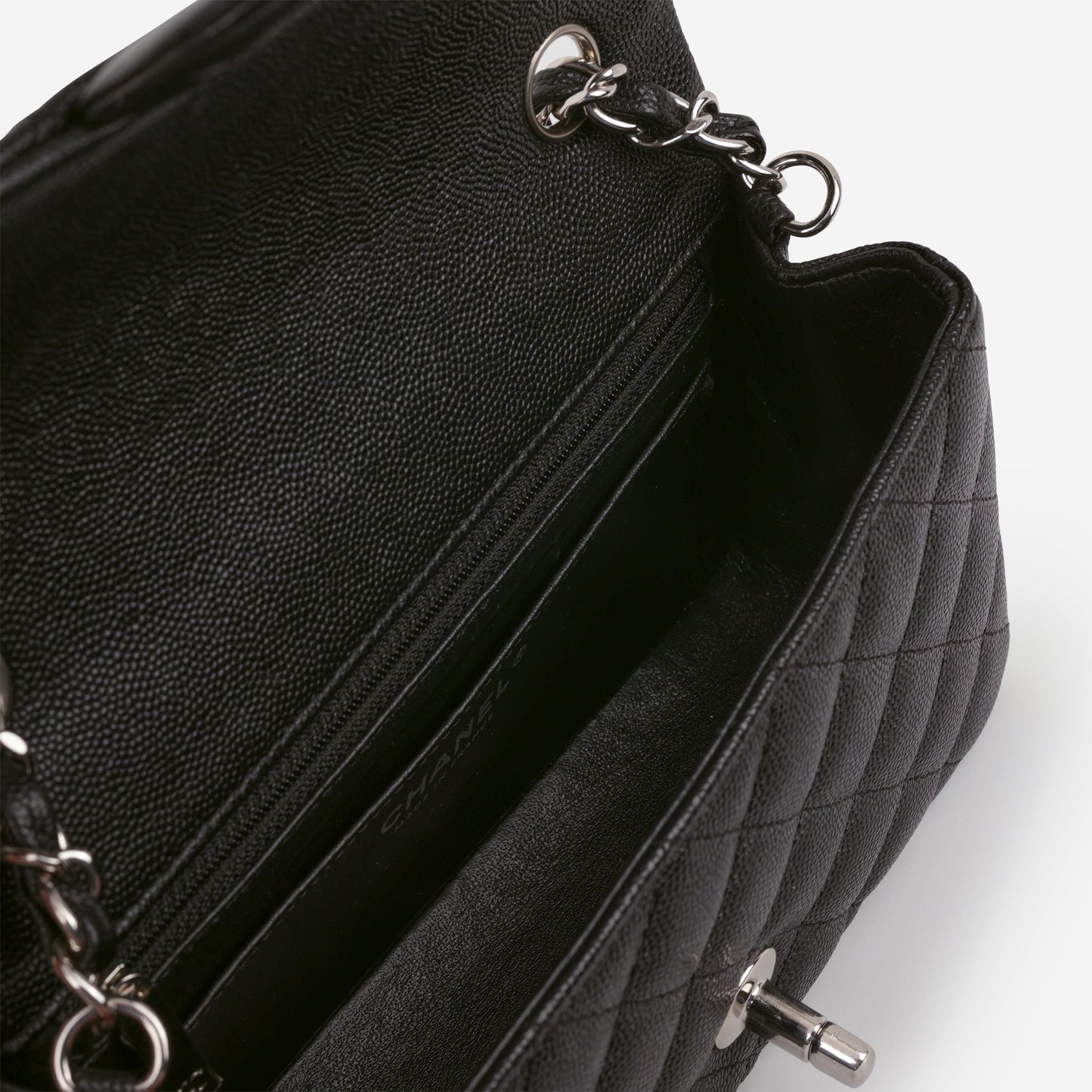 Chanel Classic Mini Flap Rectangular - Black Caviar | Silver Hardware