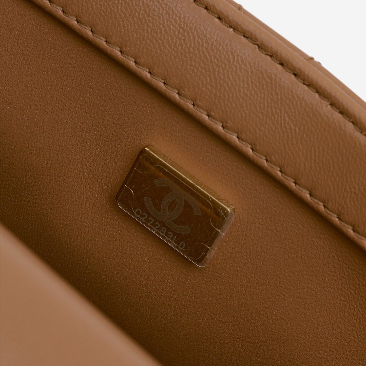 Chanel Mini Flap Square CC Crush - Caramel Lambskin | Gold Hardware