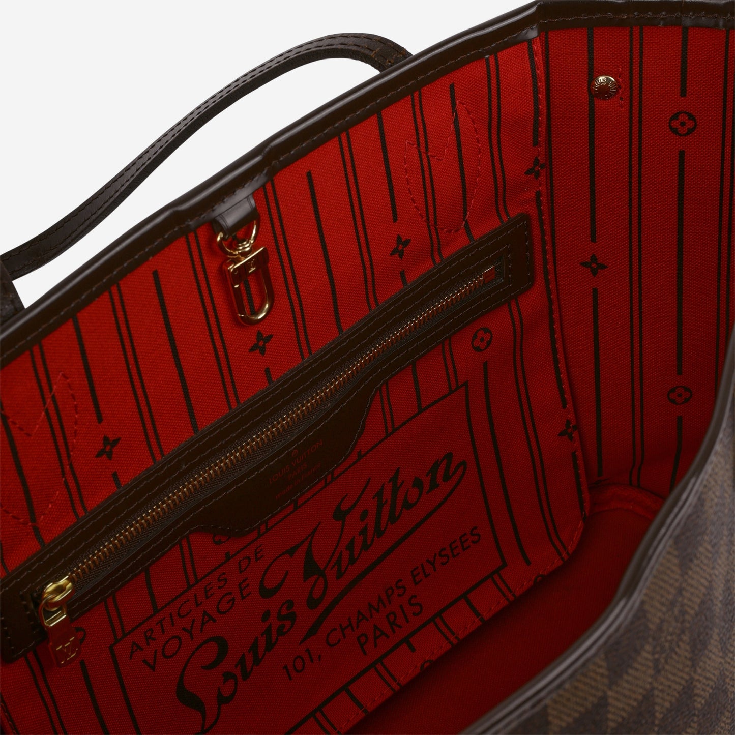 Louis Vuitton Neverfull PM - Damier Ebene | Gold Hardware