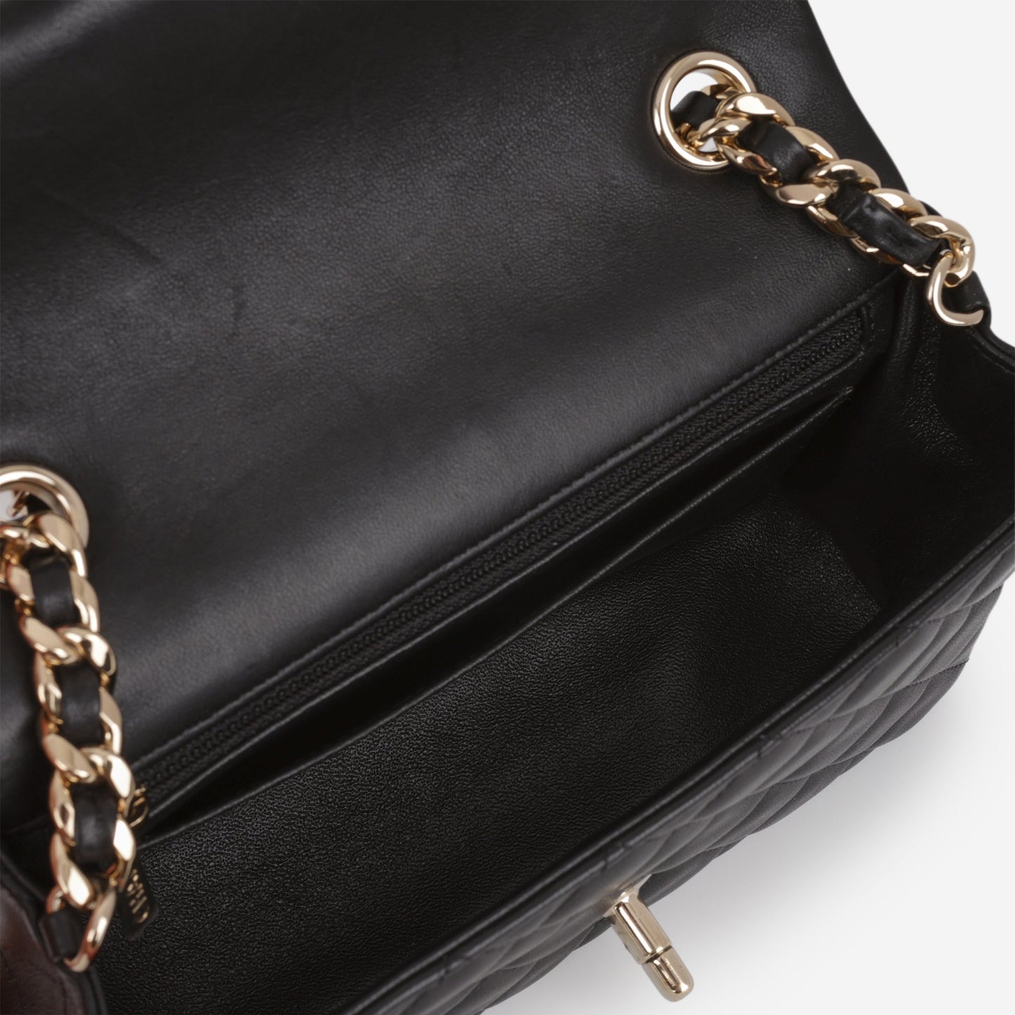 Chanel Mini Rectangular Coco Charms - Black Lambskin | Champagne Gold Hardware