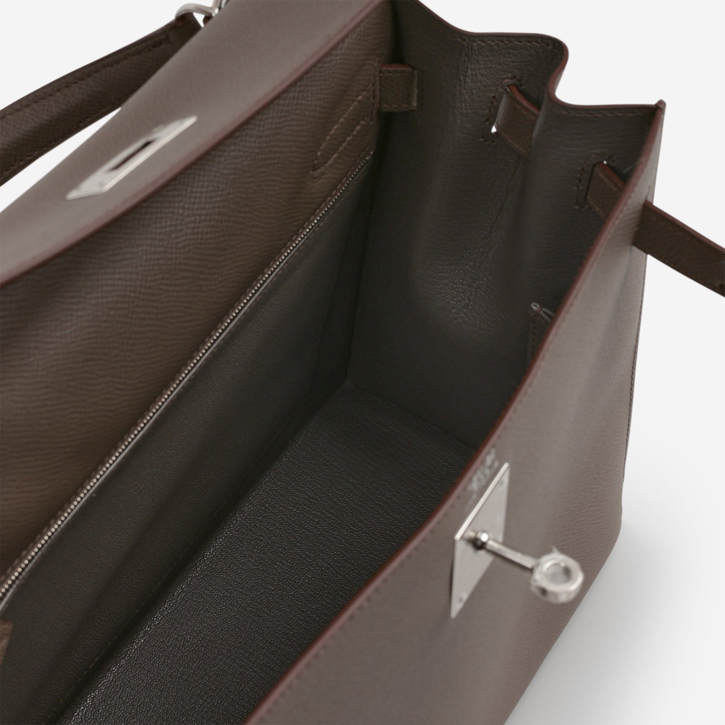 Hermès Kelly 32 - Gris Etain Epsom | Palladium Hardware