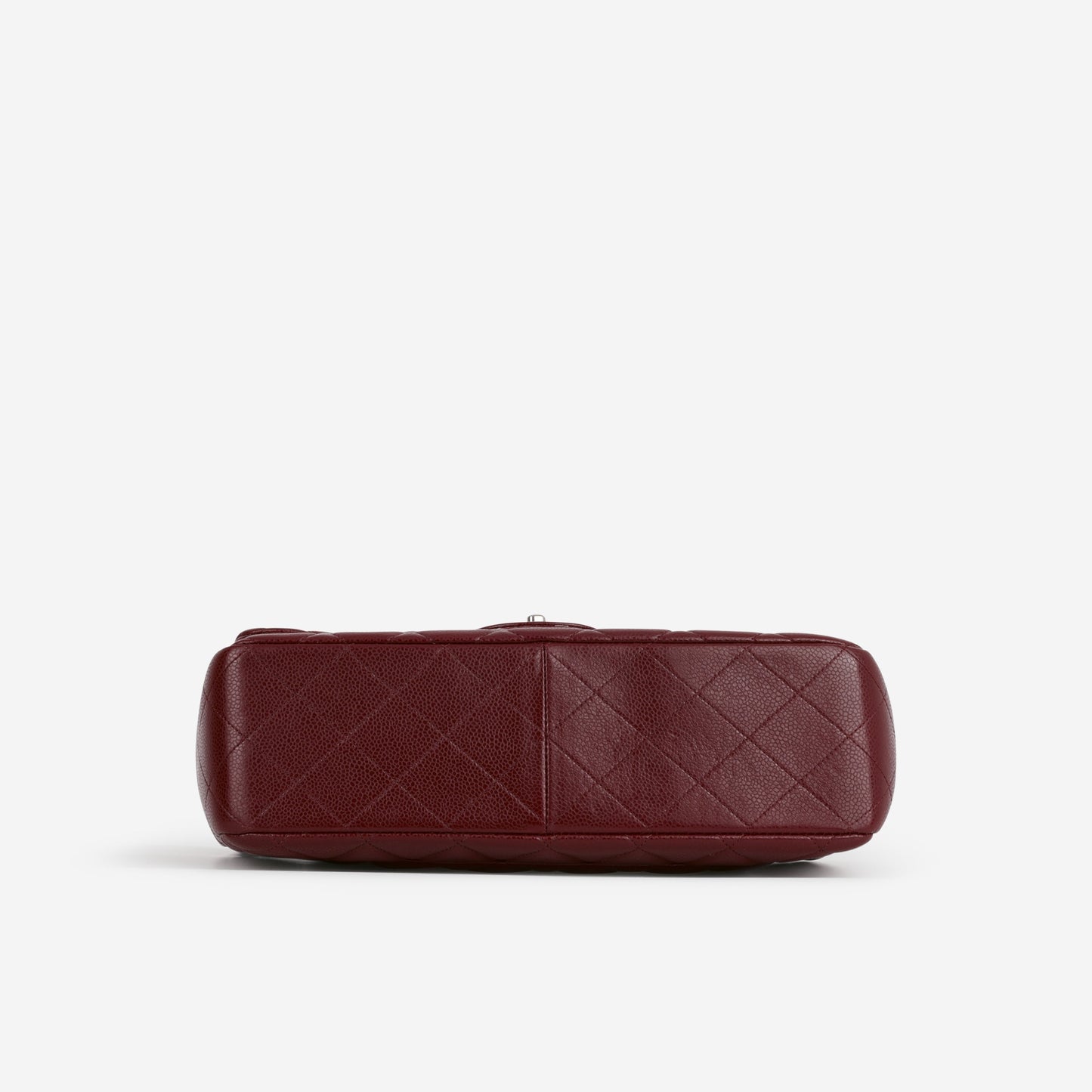 Chanel Classic Jumbo Single Flap - Burgundy Caviar | Silver Hardware