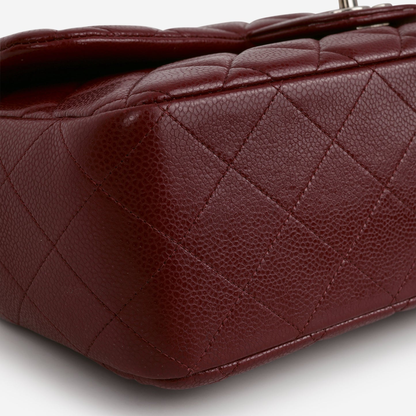 Chanel Classic Jumbo Single Flap - Burgundy Caviar | Silver Hardware