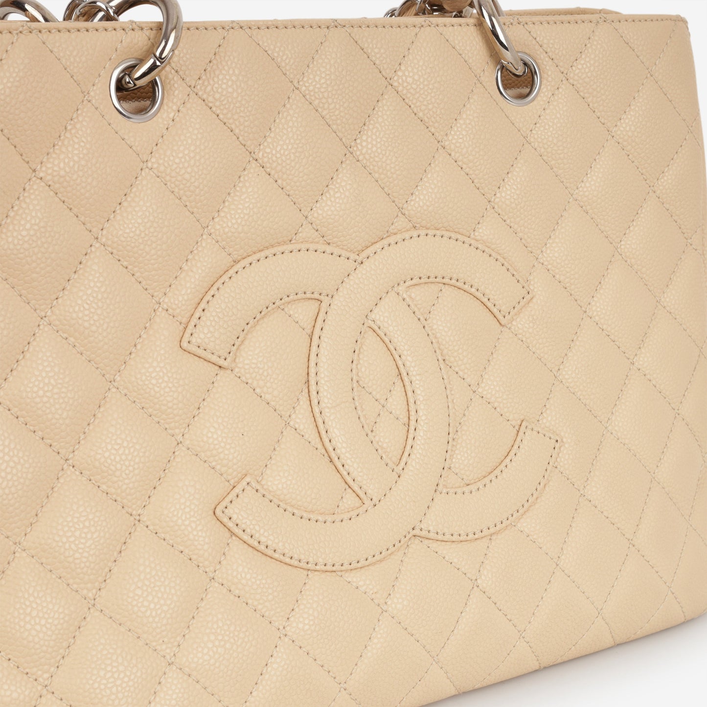 Chanel GST - Beige Caviar | Silver Hardware