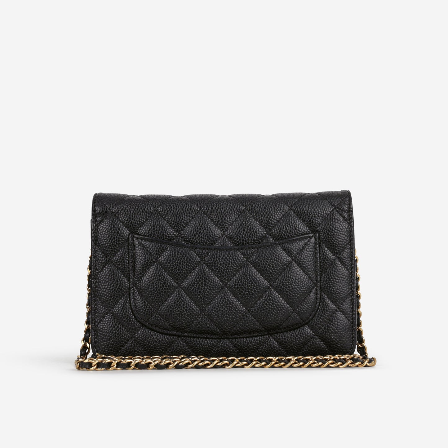 Chanel Classic Wallet on Chain - Black Caviar | Gold Hardware