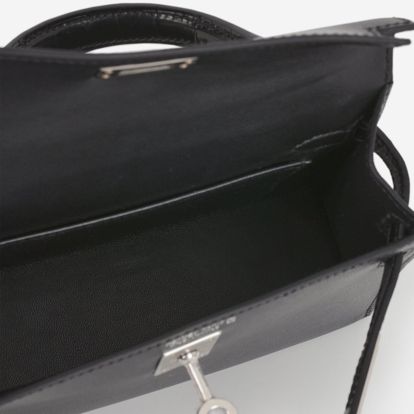 Hermès Mini Kelly Touch - Black Madame / Alligator | Palladium Hardware