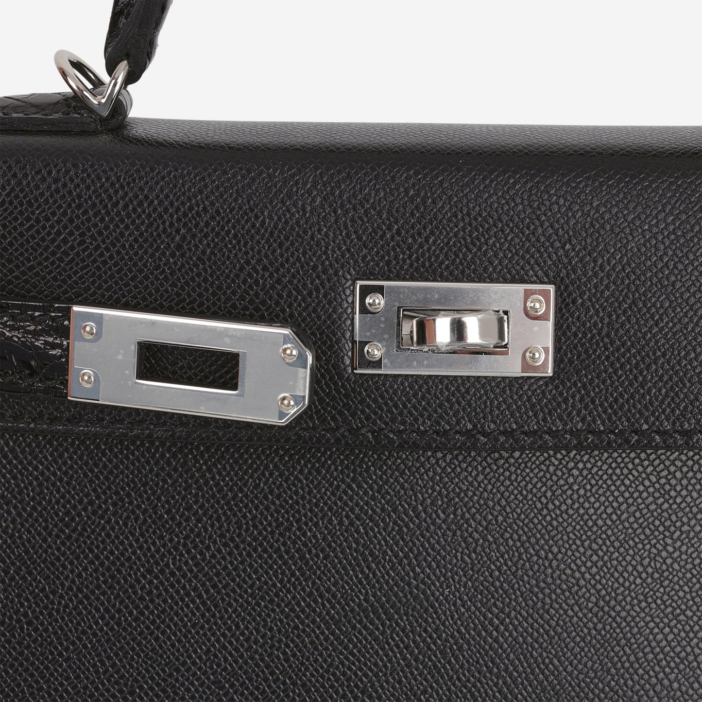 Hermès Mini Kelly Touch - Black Madame / Alligator | Palladium Hardware