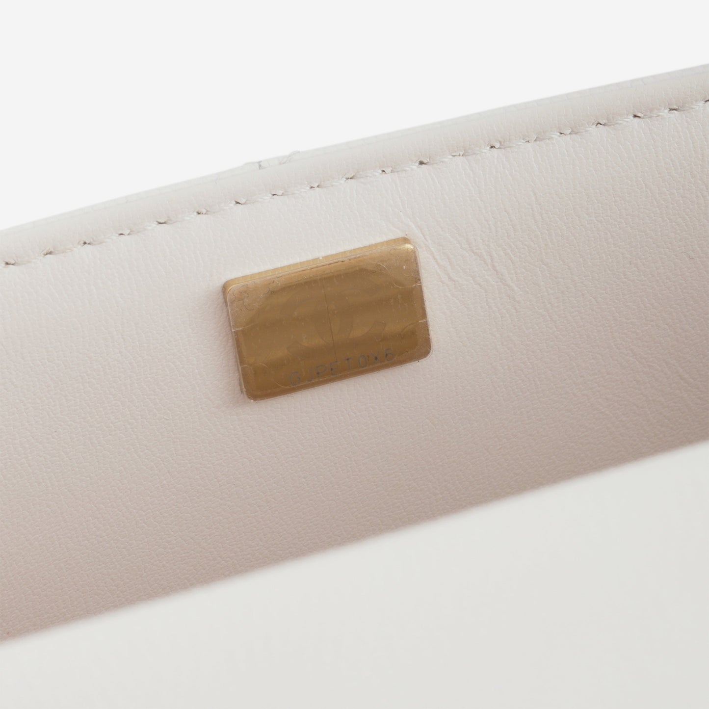 Chanel Retro Twist Top Handle Flap - White Caviar | Champagne Gold Hardware