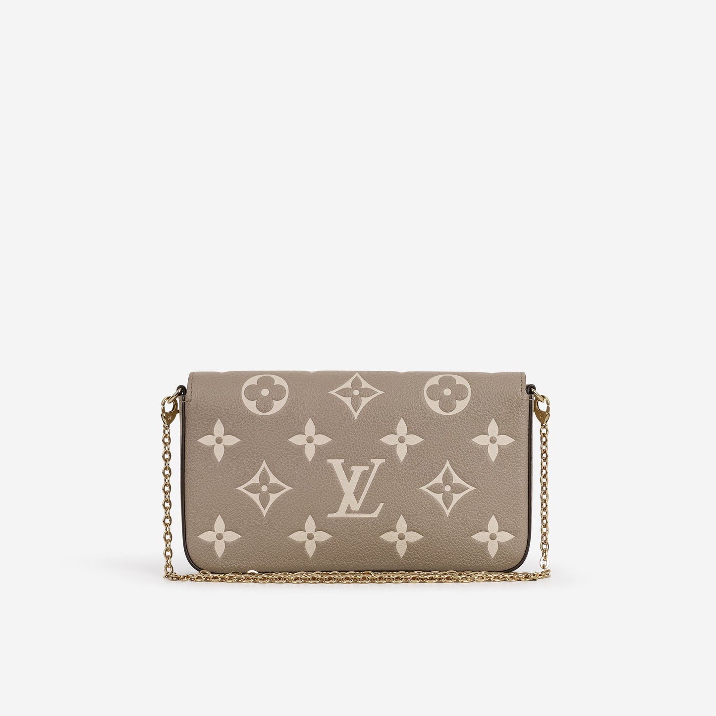 Louis Vuitton - Pochette Felicie - Tourterelle / Cream Empreinte | Gold Hardware