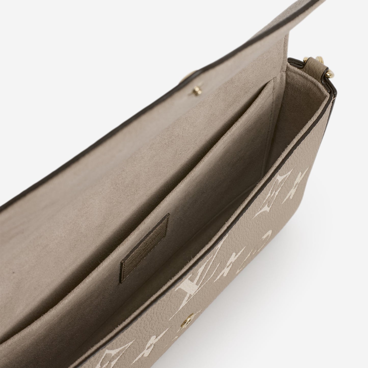 Louis Vuitton - Pochette Felicie - Tourterelle / Cream Empreinte | Gold Hardware