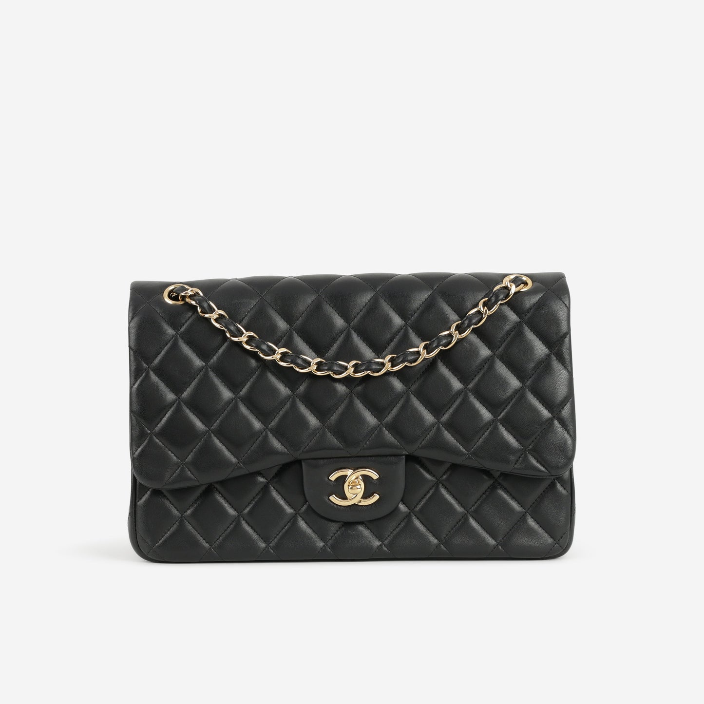 Chanel Jumbo Classic Flap - Black Lambskin | Gold Hardware