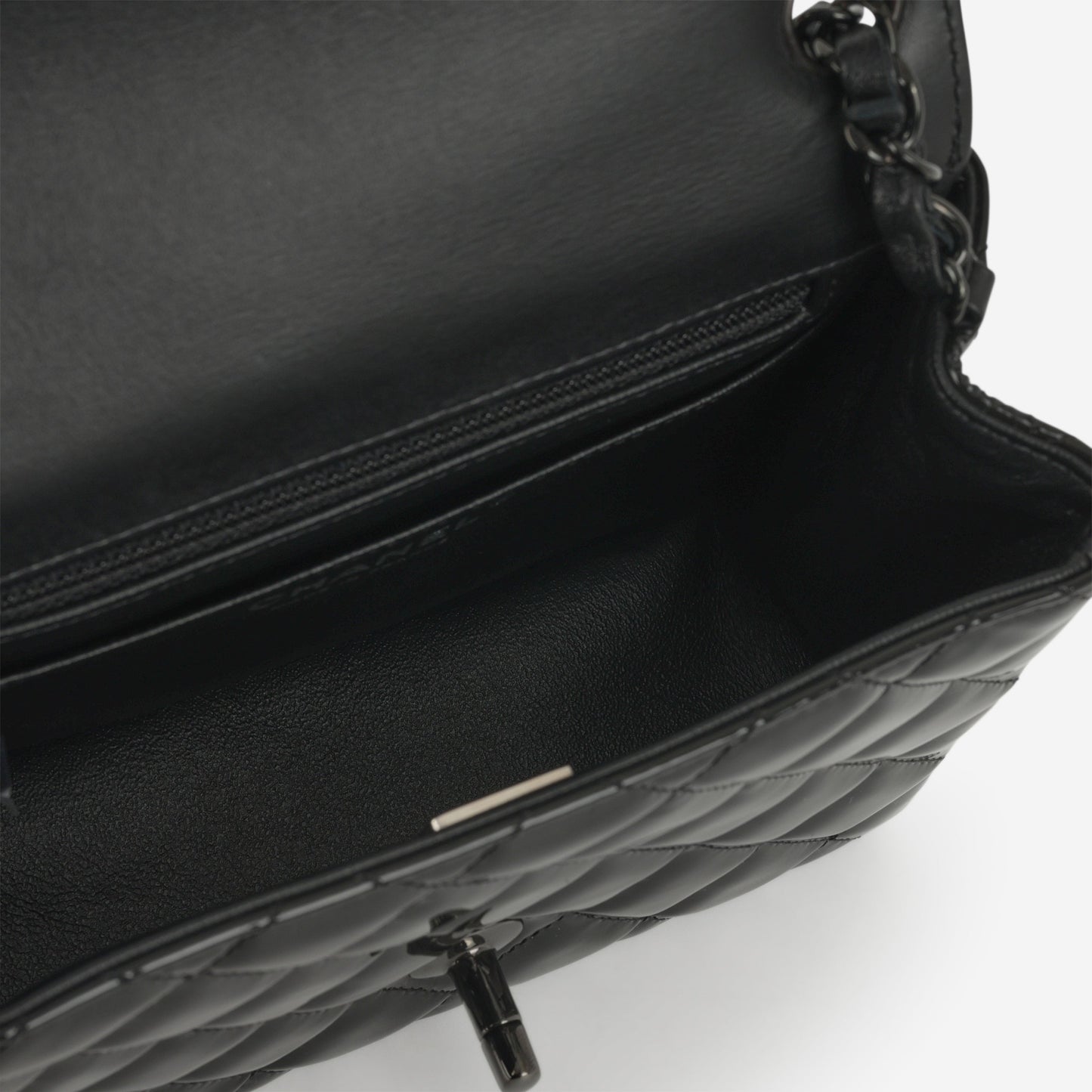 Chanel Mini Flap Square - So Black Patent | Black Hardware