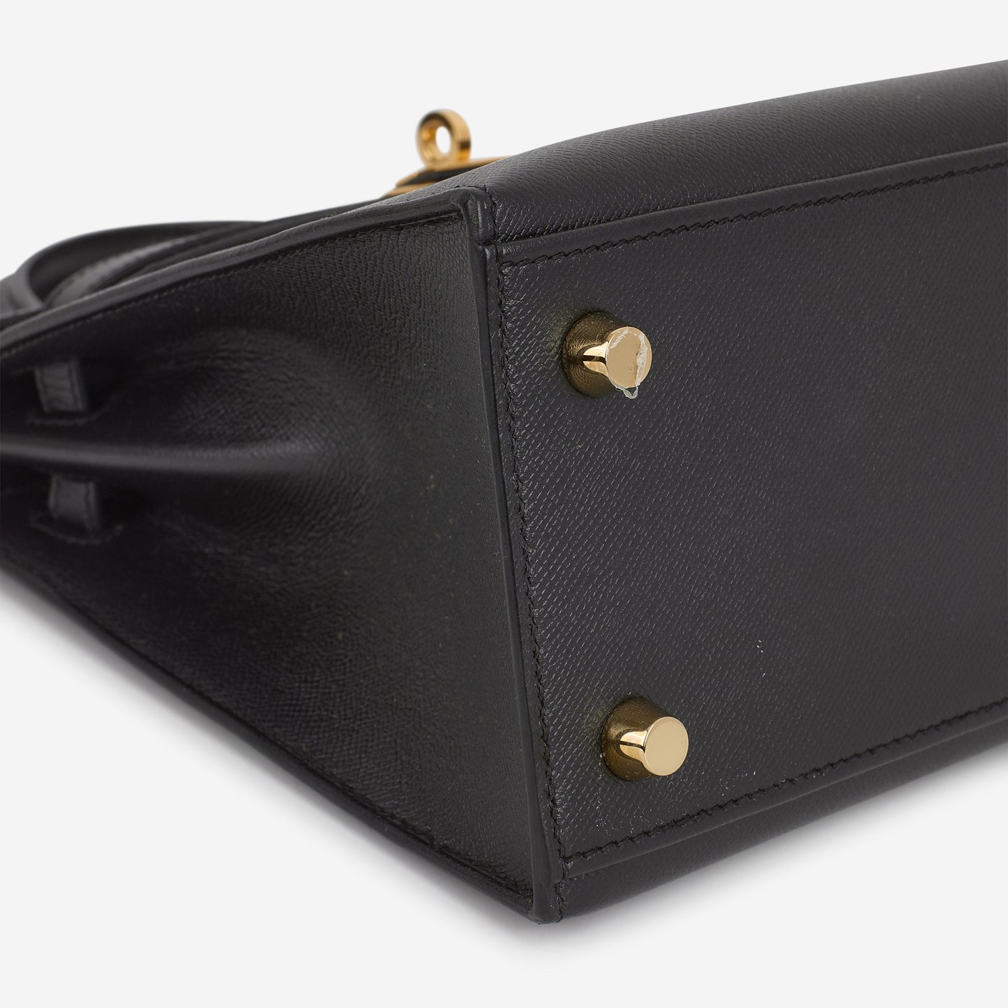 Hermès Verso Kelly - Black Madame / Gris Meyer Interior | Gold Hardware