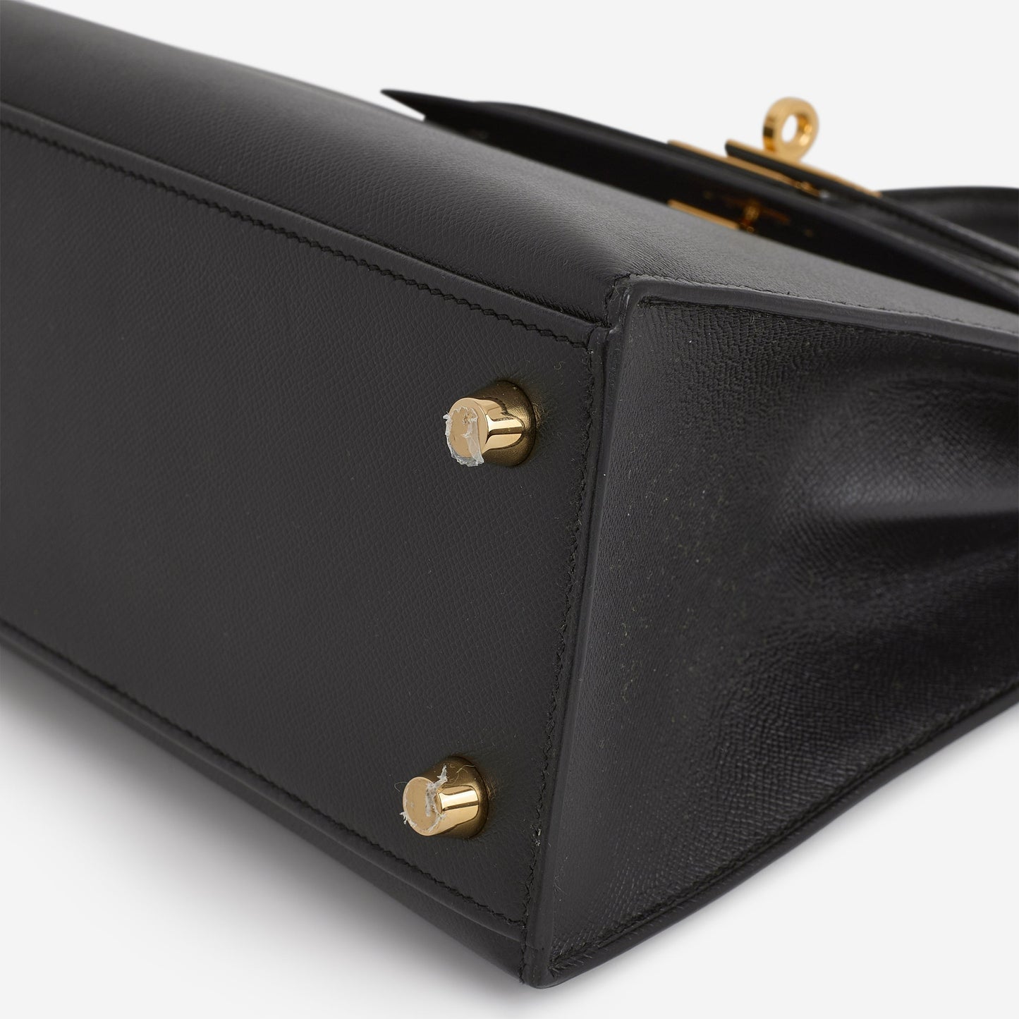 Hermès Verso Kelly - Black Madame / Gris Meyer Interior | Gold Hardware