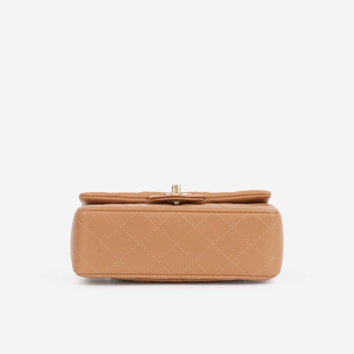 Chanel Mini Flap Rectangular - Caramel Lambskin | Champagne Gold Hardware
