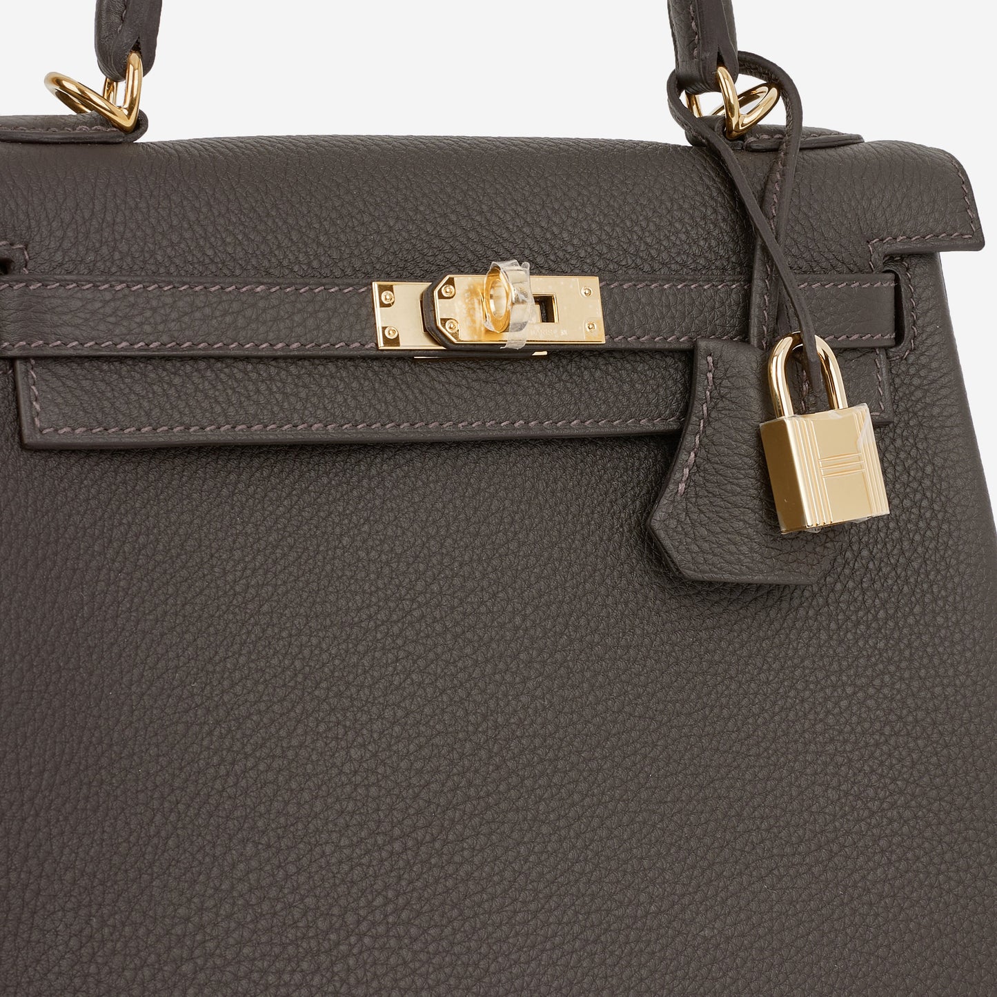 Hermès Kelly 25 - Bai Brun Togo | Gold Hardware