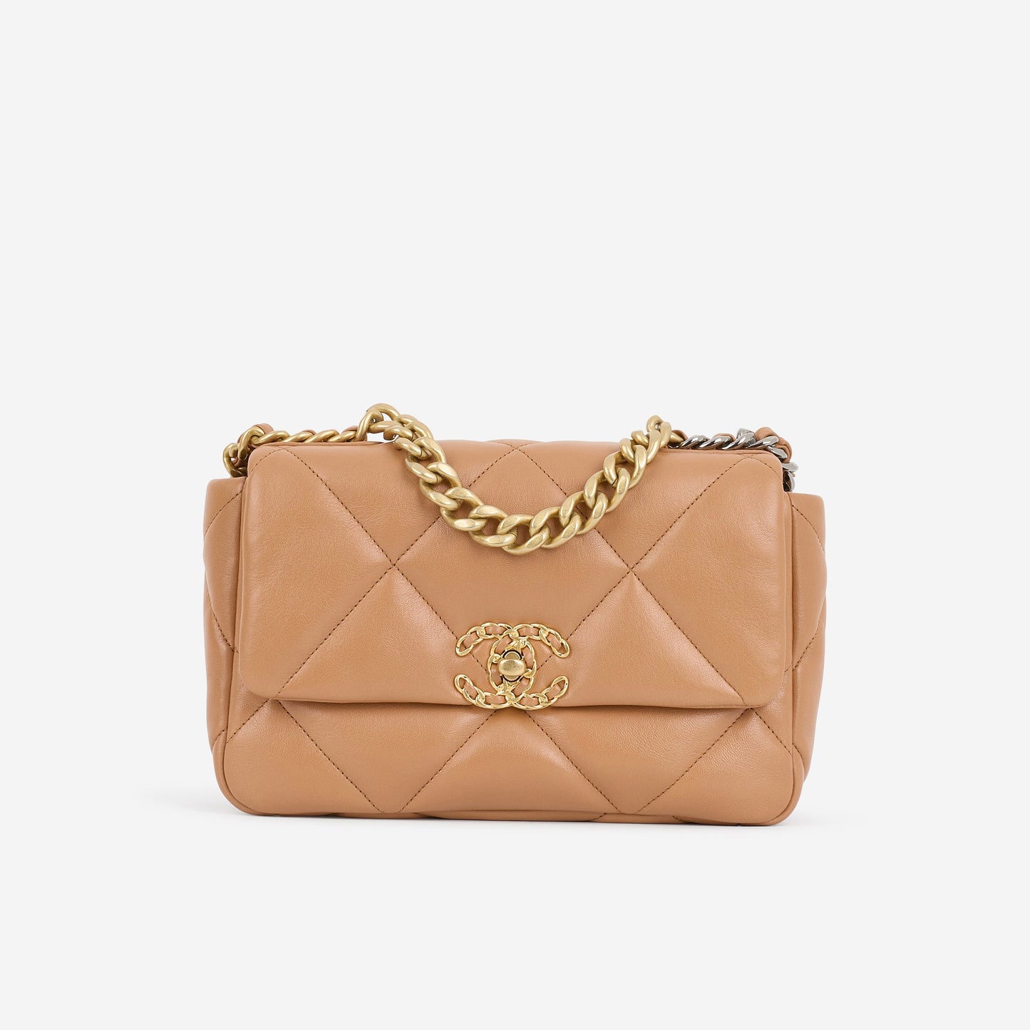 Chanel Small 19 Flap - Caramel Lambskin | Gold Hardware