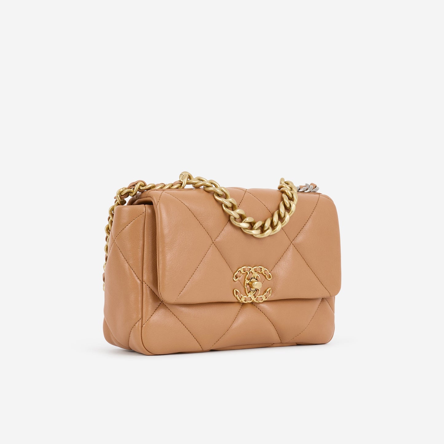 Chanel Small 19 Flap - Caramel Lambskin | Gold Hardware