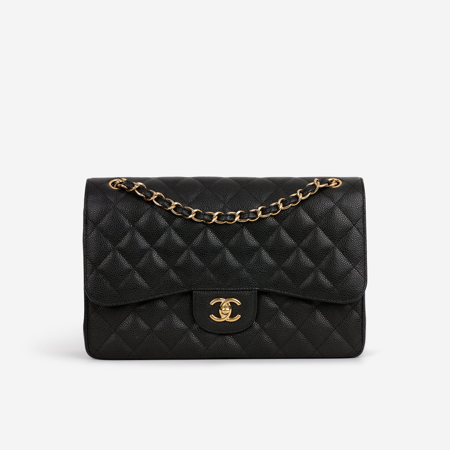 Chanel Jumbo Classic Double Flap - Black Caviar | Gold Hardware
