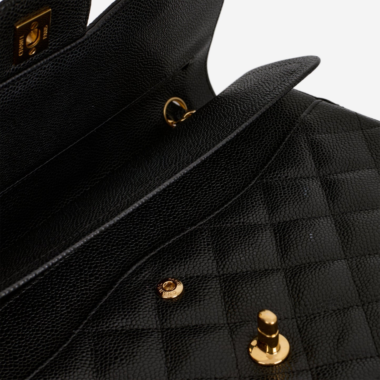 Chanel Jumbo Classic Double Flap - Black Caviar | Gold Hardware