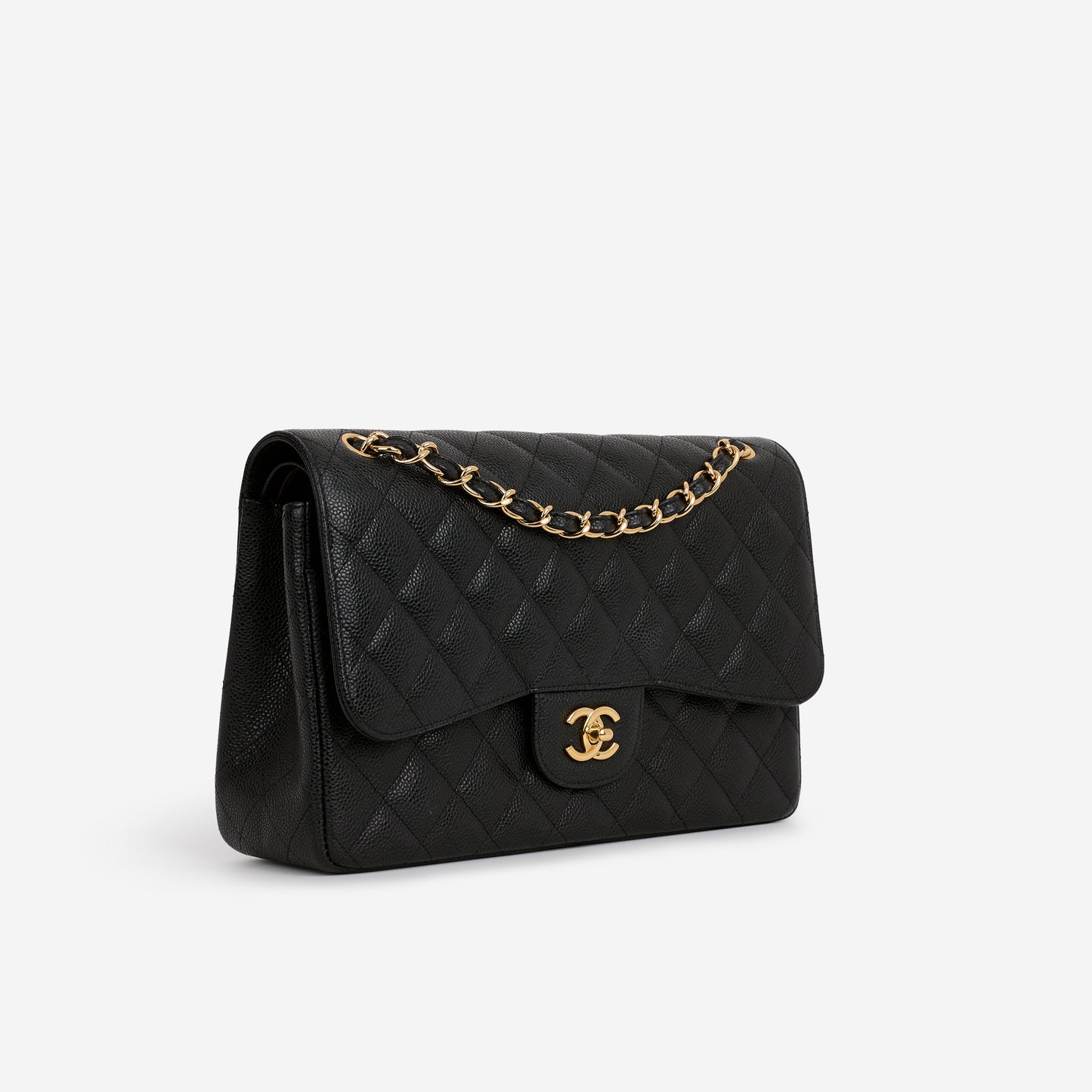 Chanel Jumbo Classic Double Flap - Black Caviar | Gold Hardware