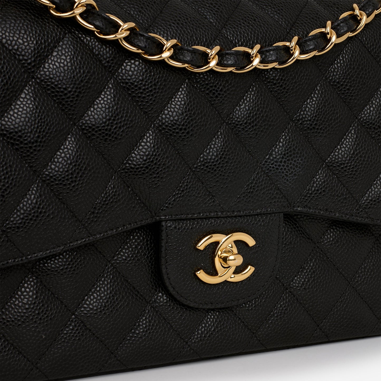Chanel Jumbo Classic Double Flap - Black Caviar | Gold Hardware