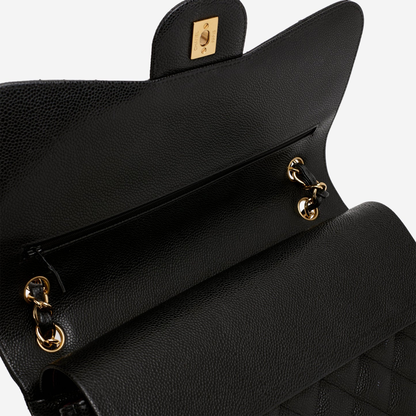 Chanel Jumbo Classic Double Flap - Black Caviar | Gold Hardware