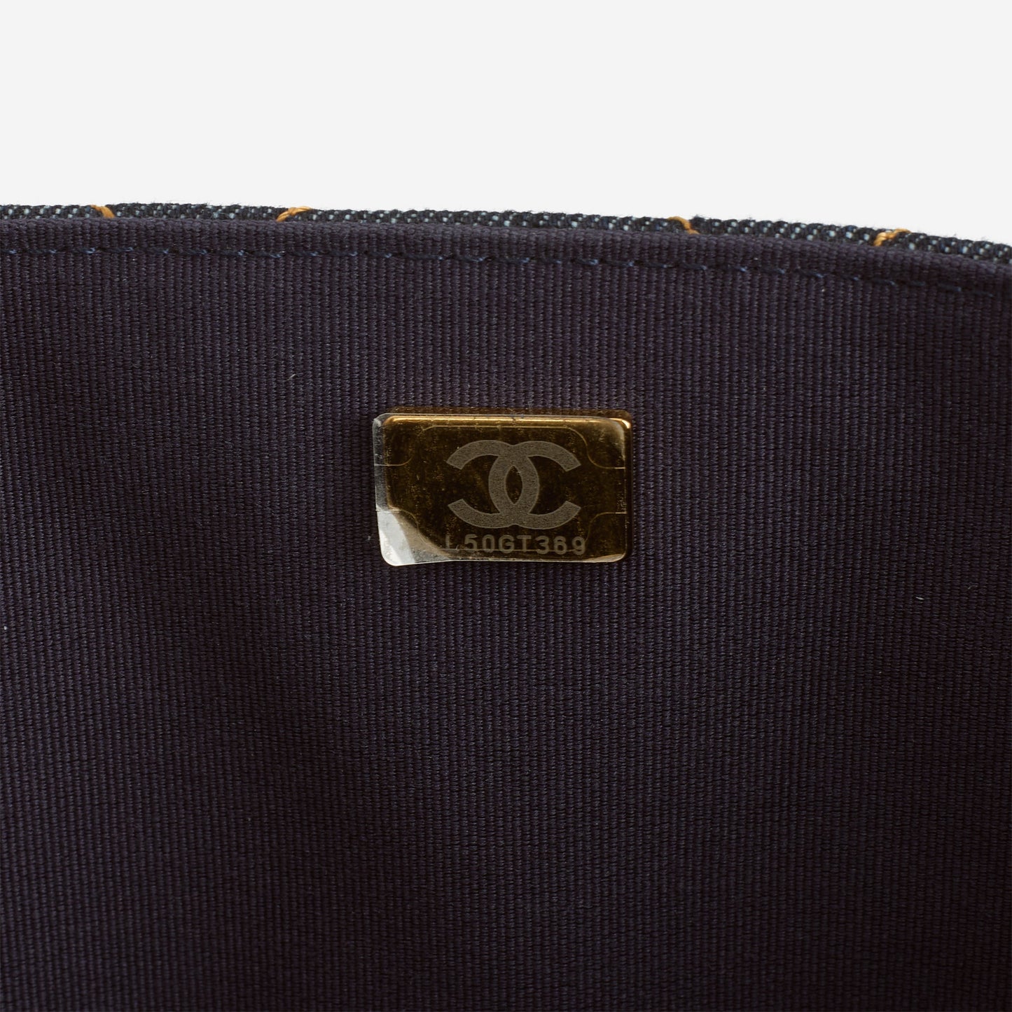 Chanel 26P Maxi Classic Flap - Dark Blue Denim | Aged-Gold Hardware