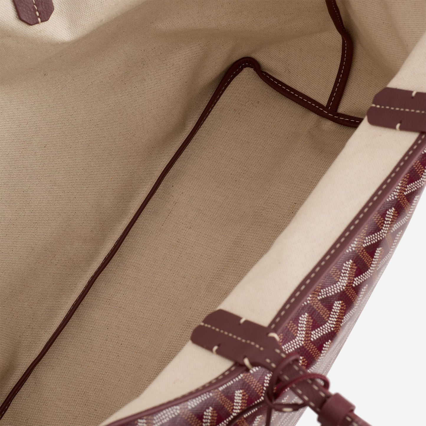Goyard Saint Louis PM - Burdundy Goyardine Canvas | Palladium Hardware