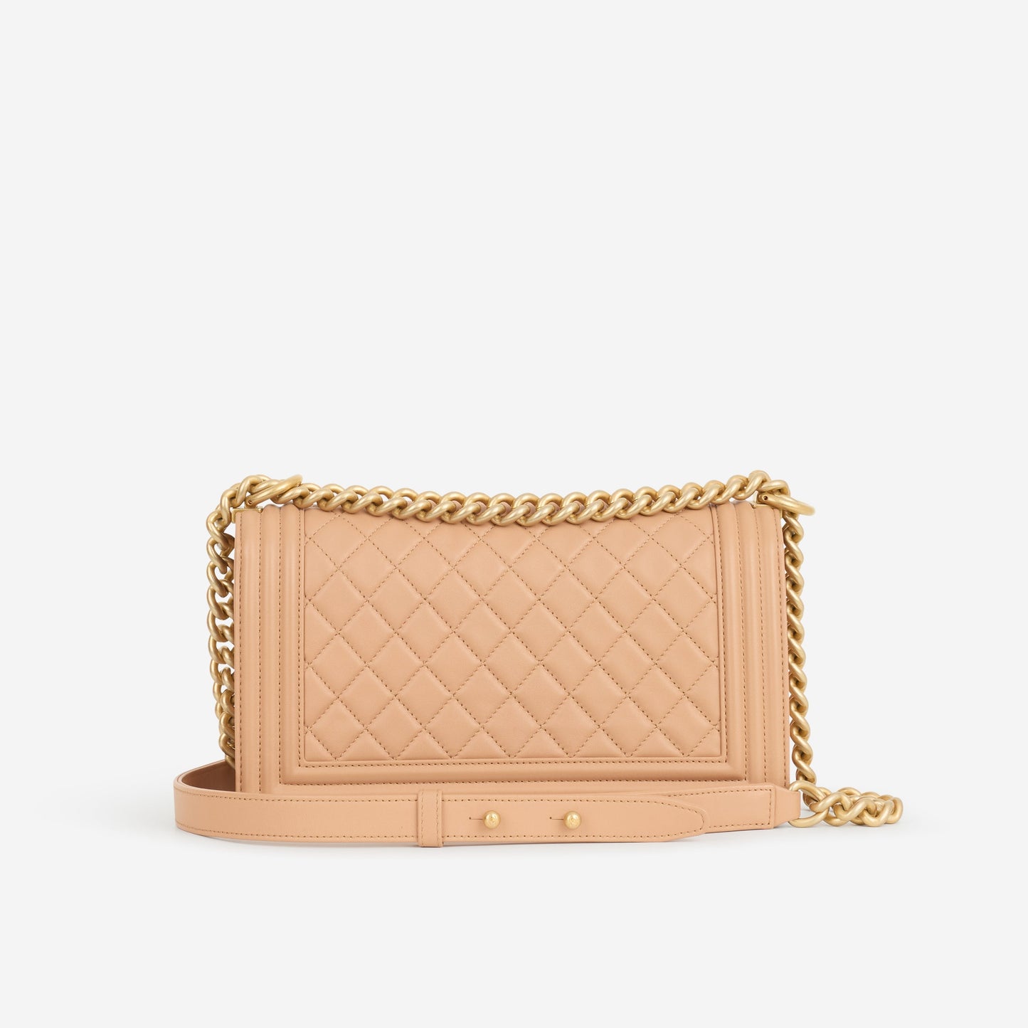 Chanel Medium Boy Bag - Caramel Lambskin | Aged Gold Hardware