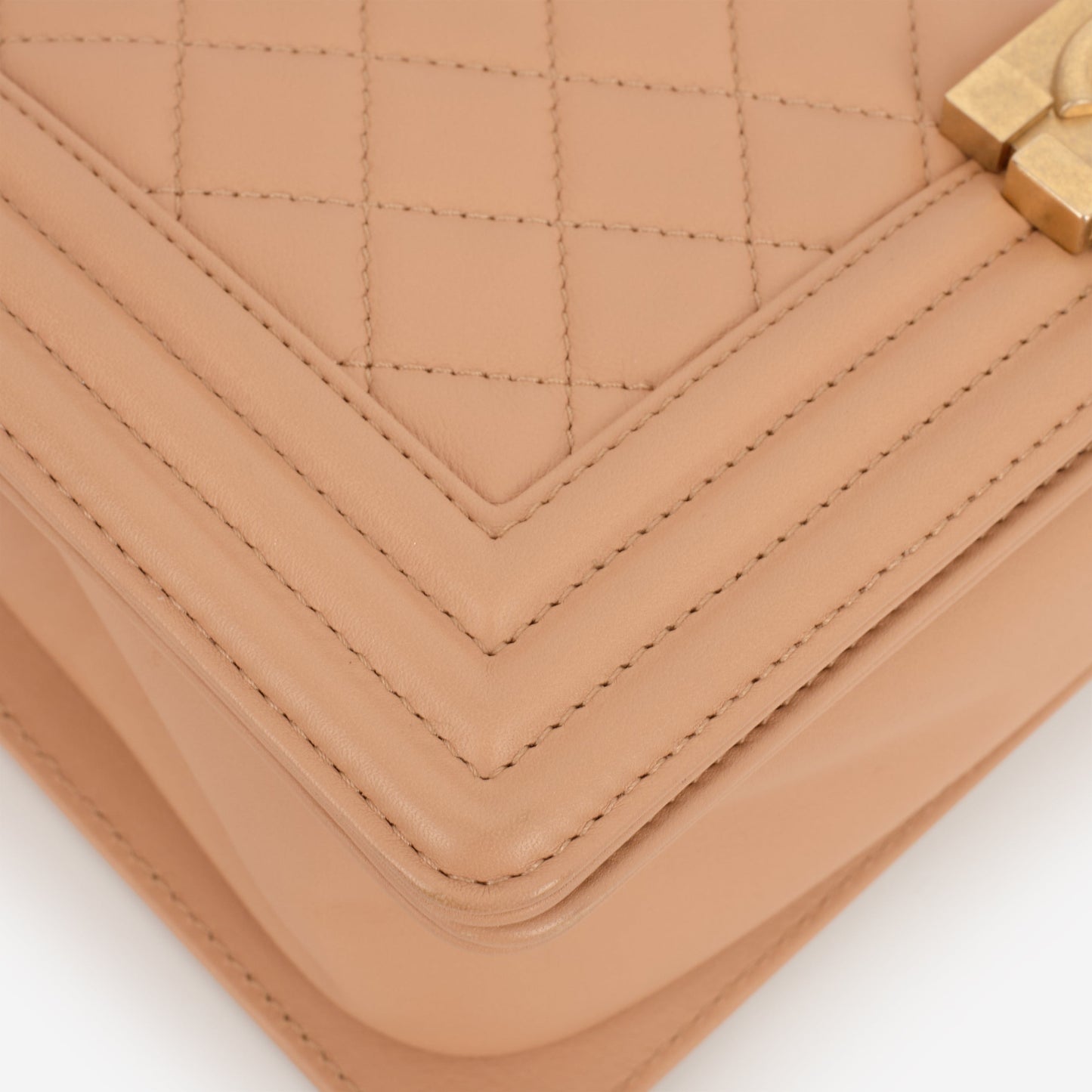 Chanel Medium Boy Bag - Caramel Lambskin | Aged Gold Hardware