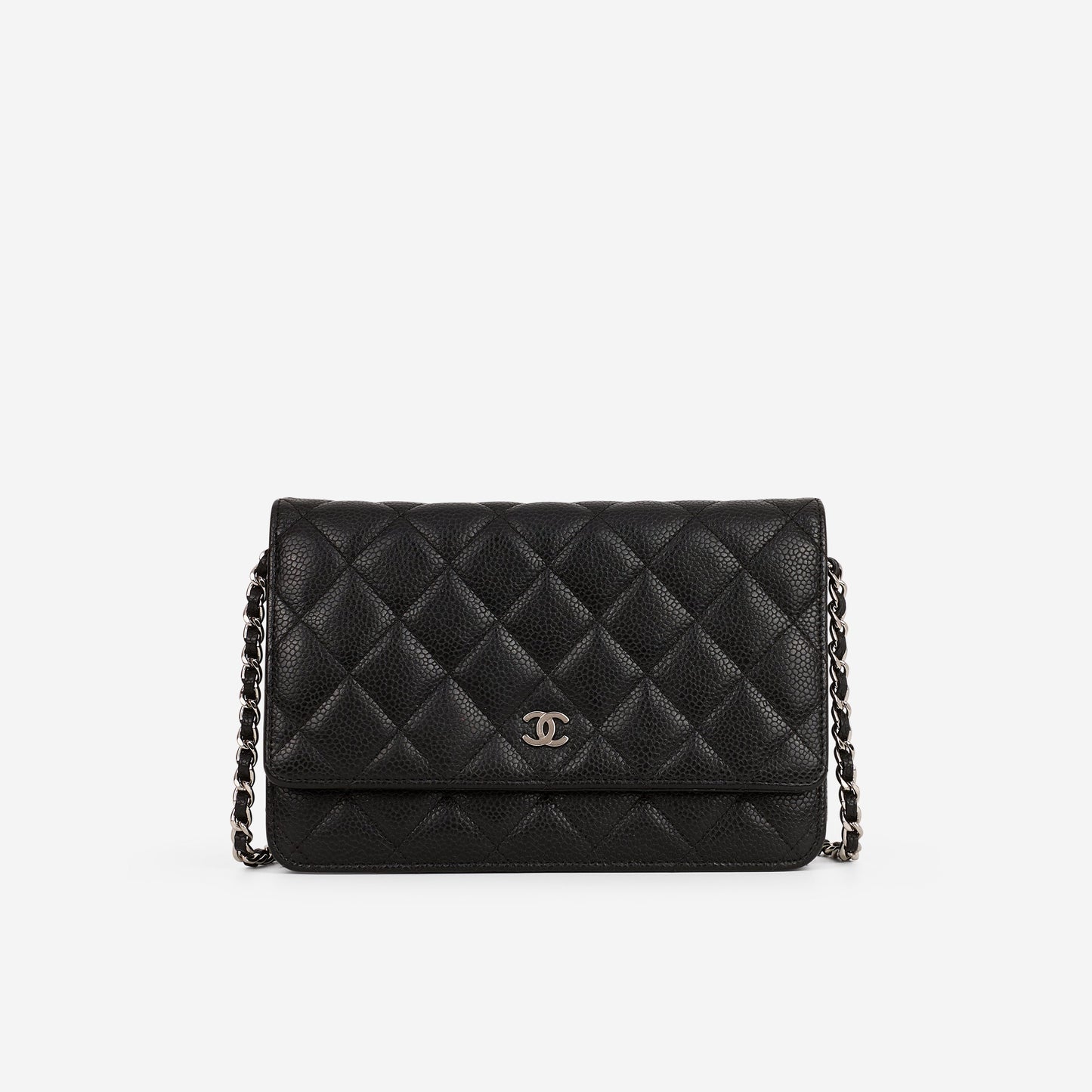 Chanel Classic Wallet on Chain - Black Caviar | Silver Hardware
