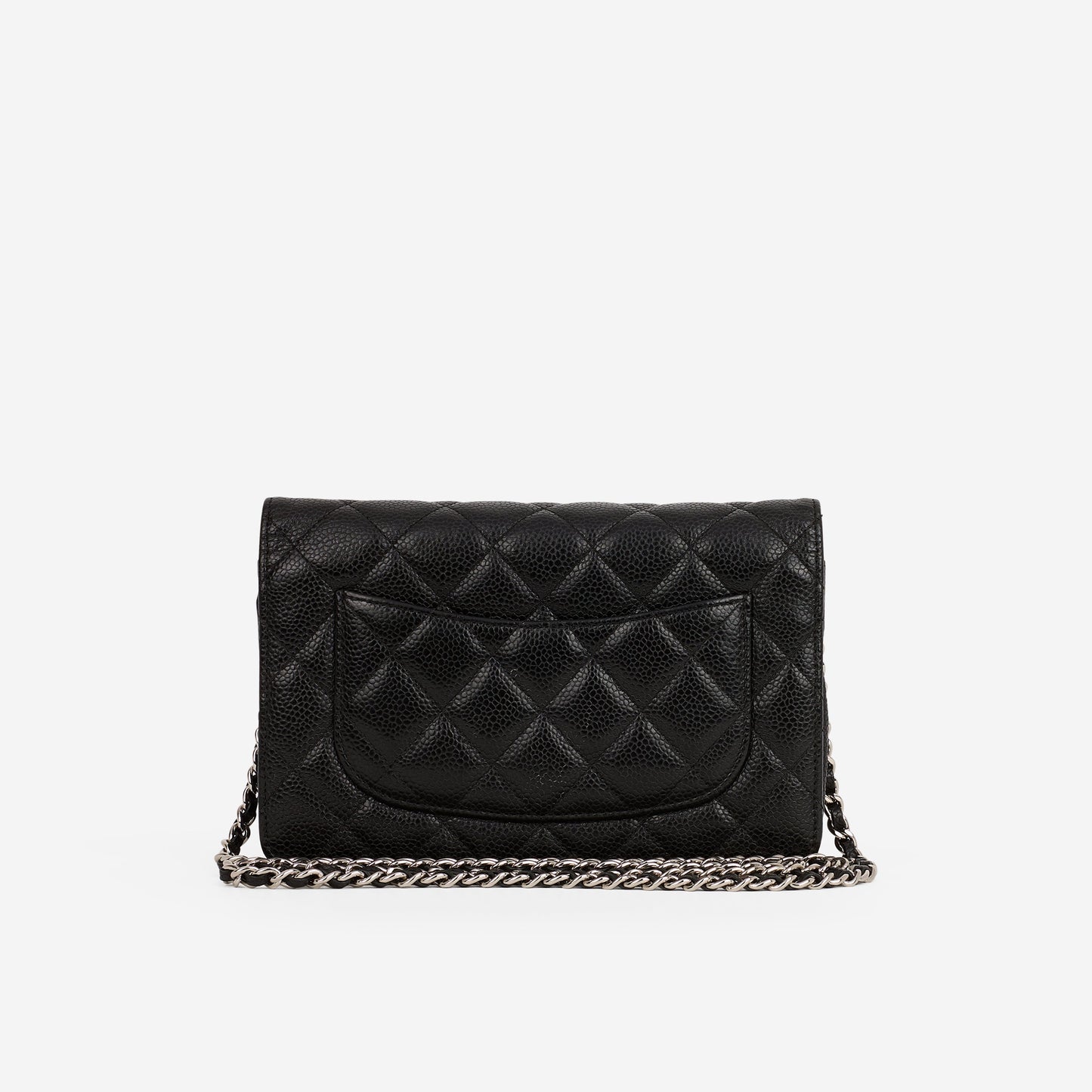Chanel Classic Wallet on Chain - Black Caviar | Silver Hardware