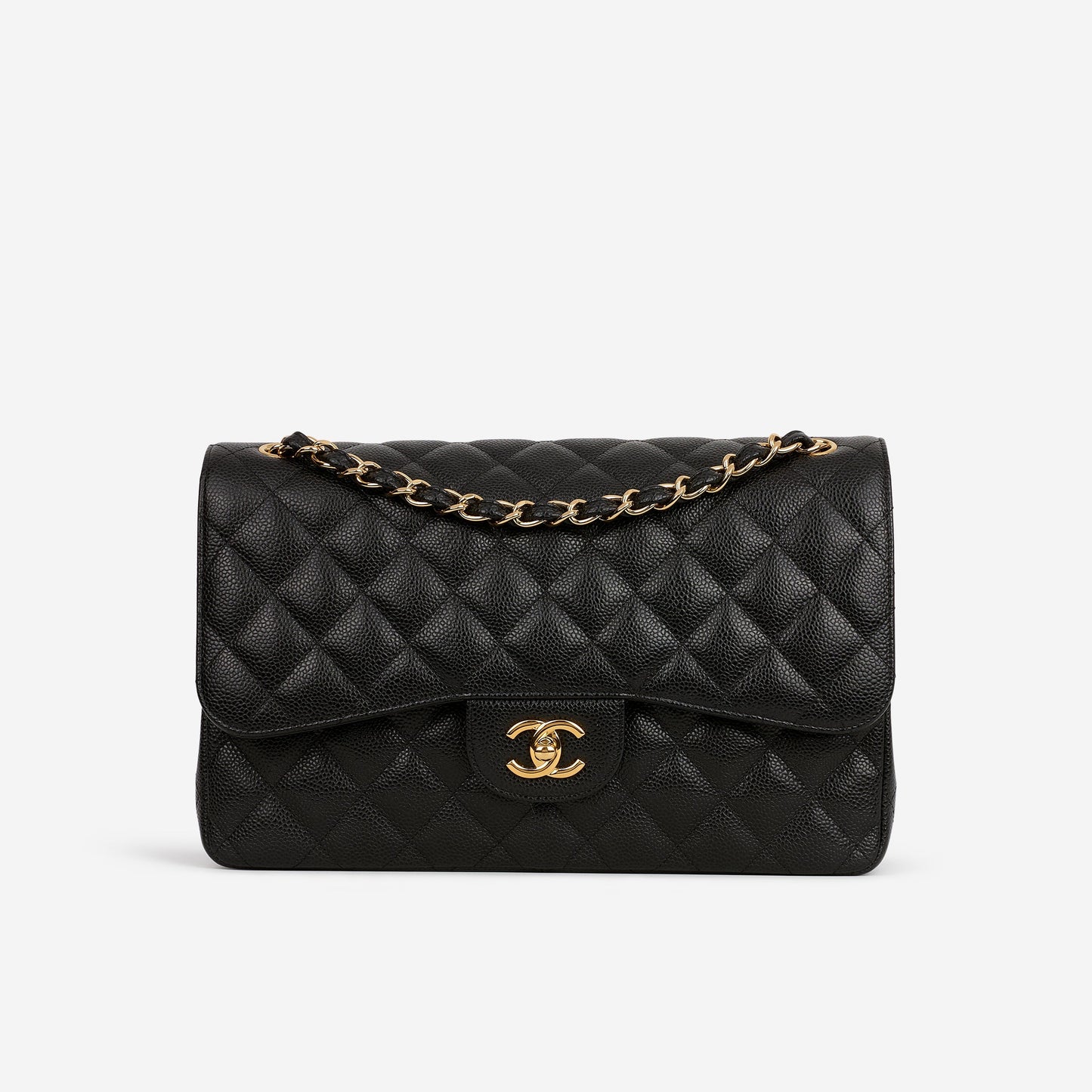 Chanel Jumbo Classic Flap - Black Caviar | Gold Hardware