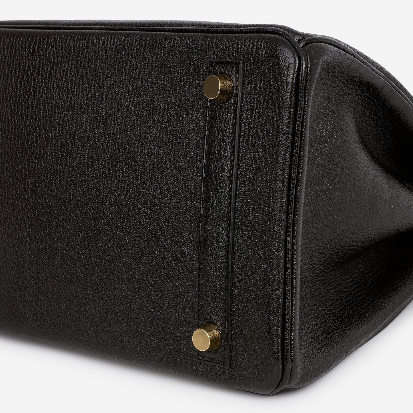 Hermès HSS Birkin 30 - Black Chevre / Rouge Casaque Interior | Permabrass Hardware