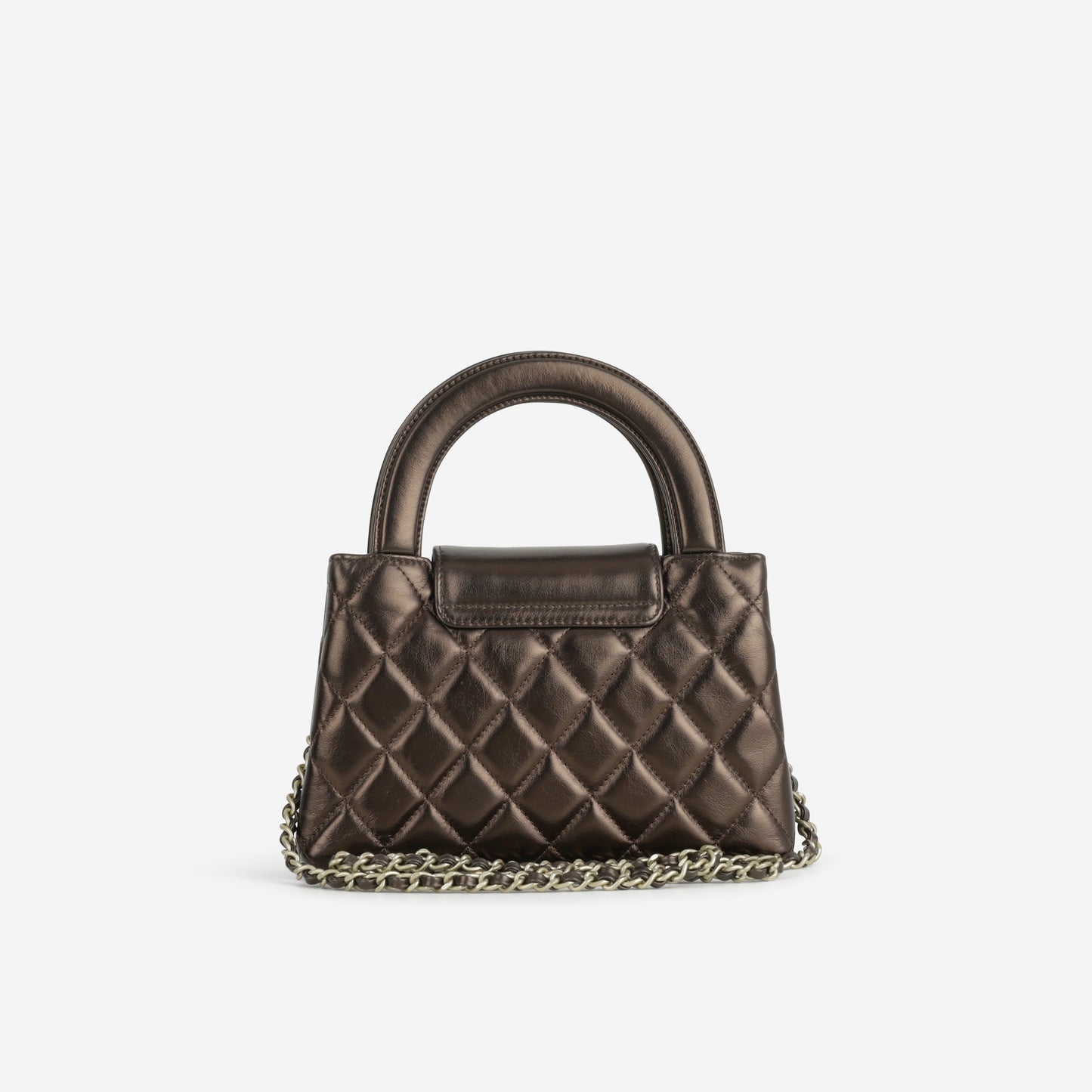 Chanel 24/25 Métiers d’Art Small Kelly Re-Edition - Metallic Brown Lambskin | Champagne Gold Hardware
