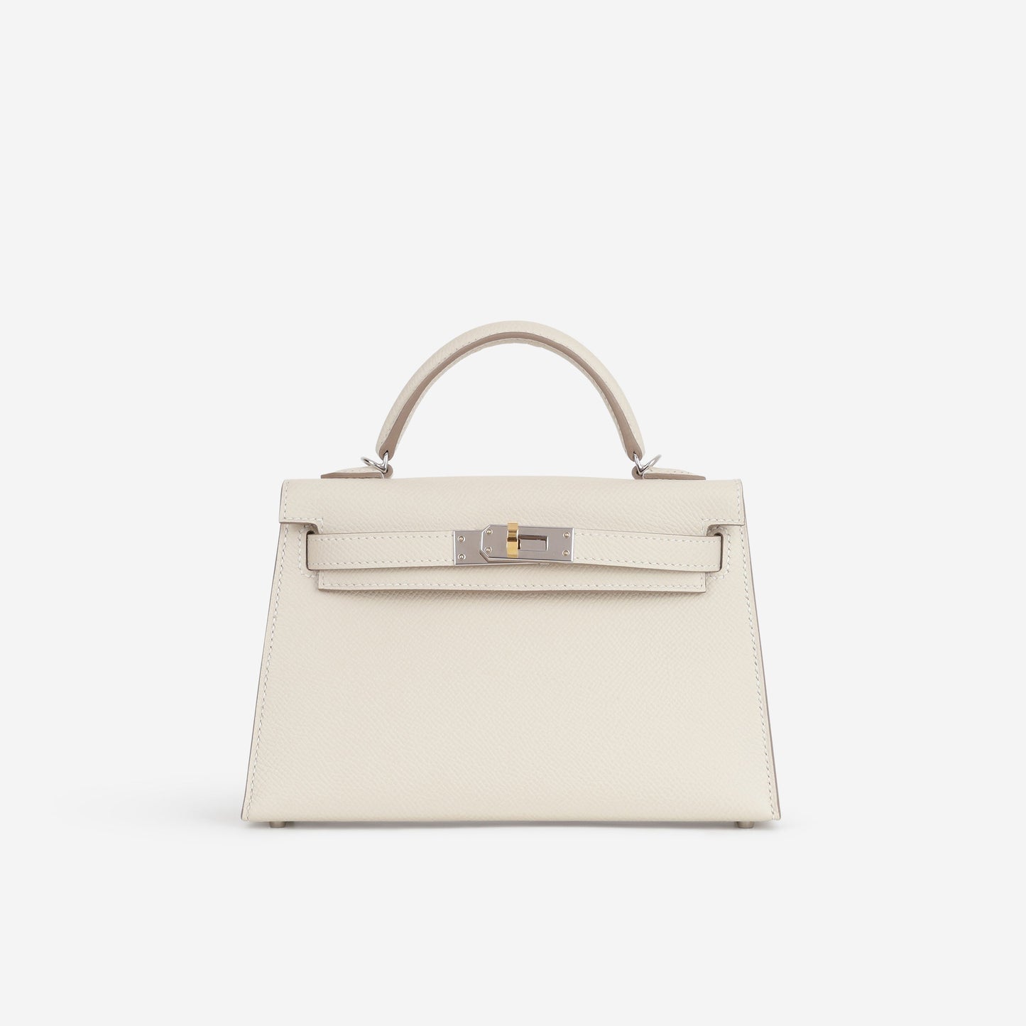 Hermès Mini Kelly - Craie Epsom | Electrum