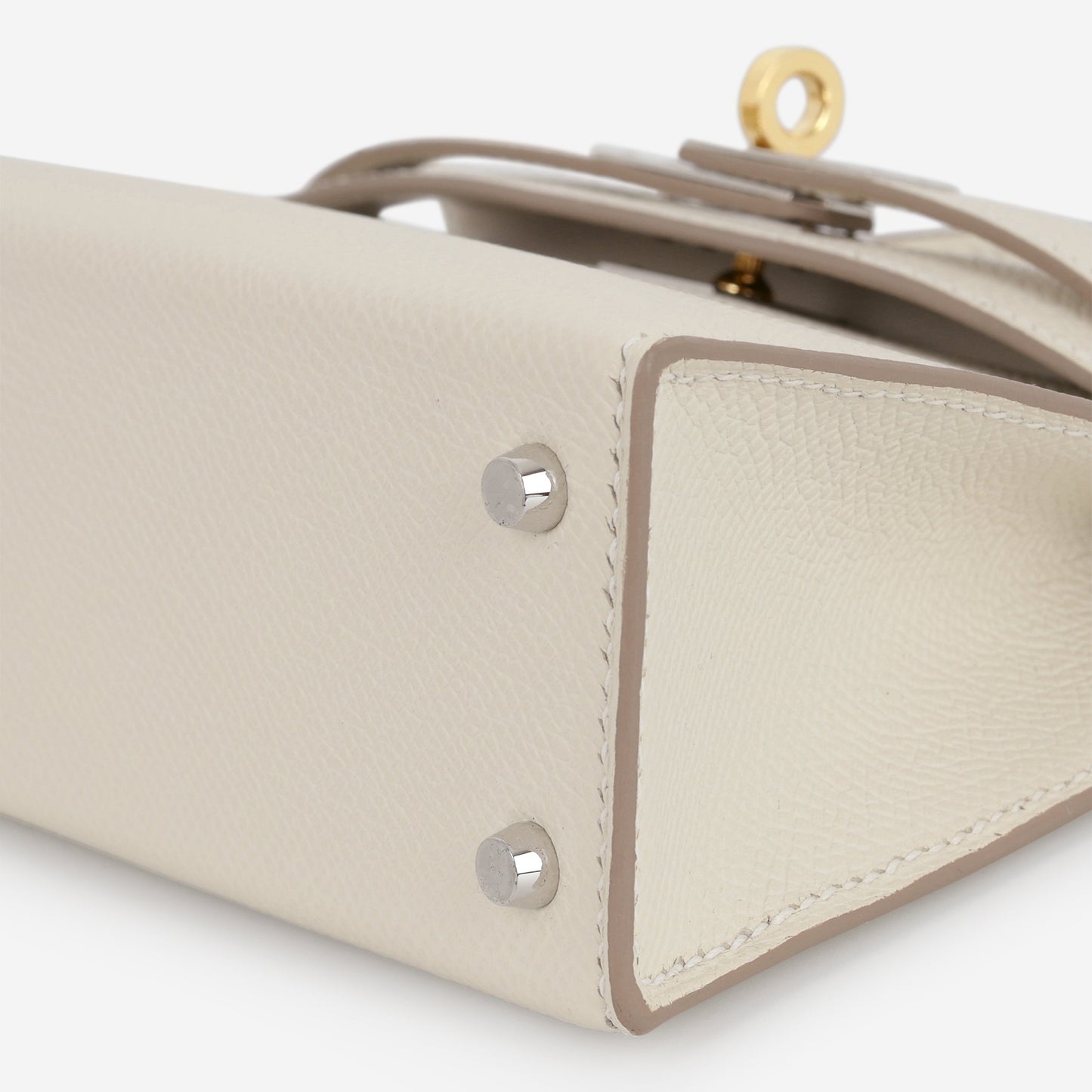 Hermès Mini Kelly - Craie Epsom | Electrum