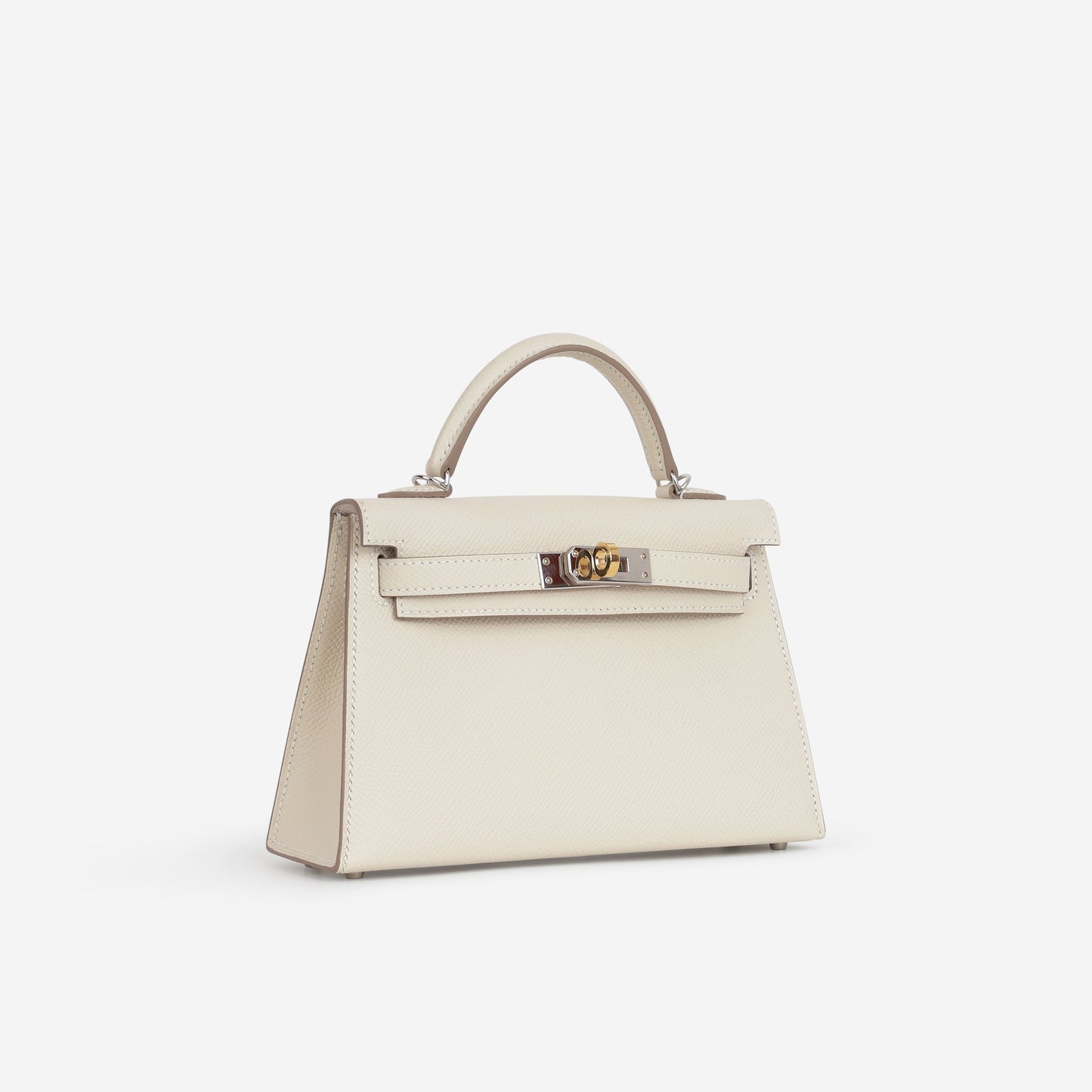 Hermès Mini Kelly - Craie Epsom | Electrum